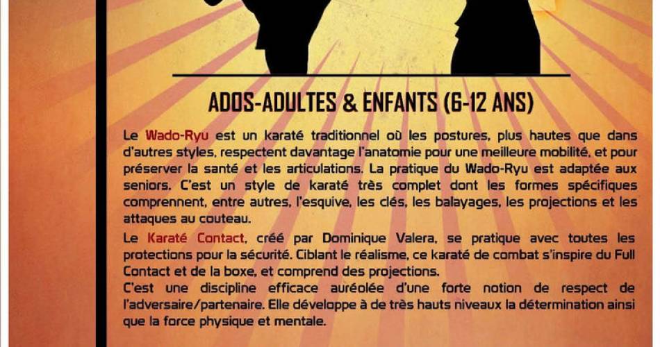 Cours de Karaté à partir de 12ans et adultes@Ventoux  Budokan