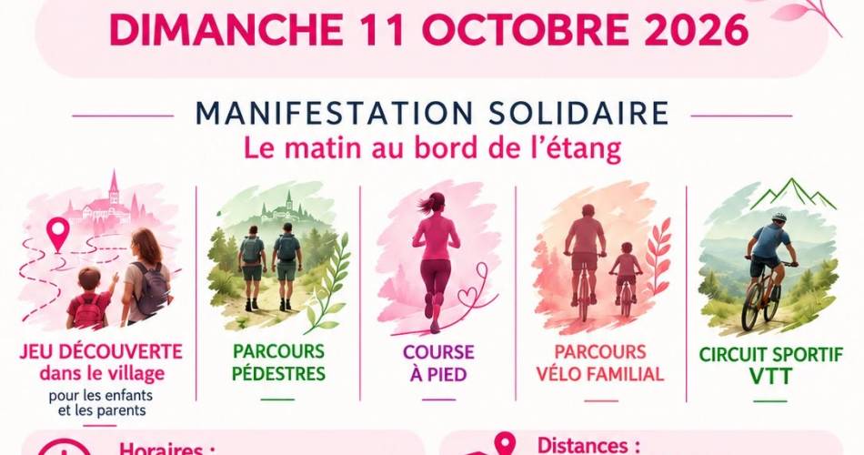 Manifestation solidaire Octobre Rose à Cucuron.@Manifestation solidaire Octobre Rose à Cucuron._Cucuron