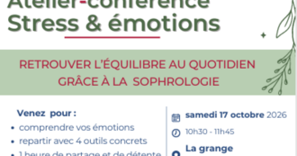 Atelier - Conférence Stress et Émotions@Graines de santés
