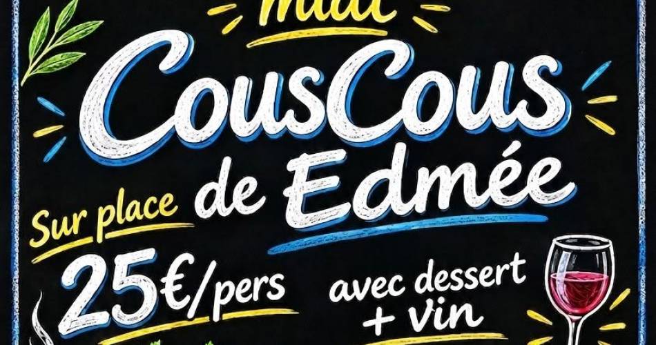 Couscous au Bar de la Poste à La Tour d'Aigues@Couscous au Bar de la Poste à La Tour d'Aigues_La Tour-d'Aigues