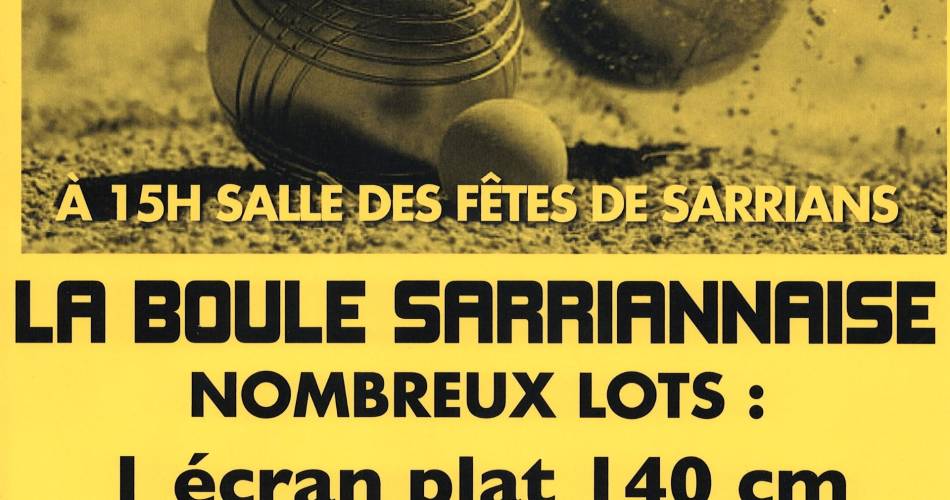 Super Loto de la boule Sarriannaise@la boule sarriannaise
