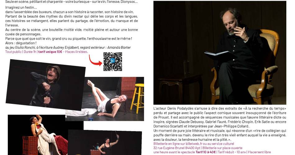 3ème édition de la Biennale de Théâtre d'Apt@Ville d'Apt
