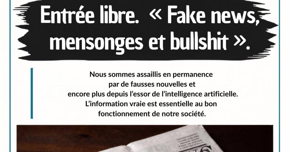 Fake news, mensonges et bullshit@Mairie