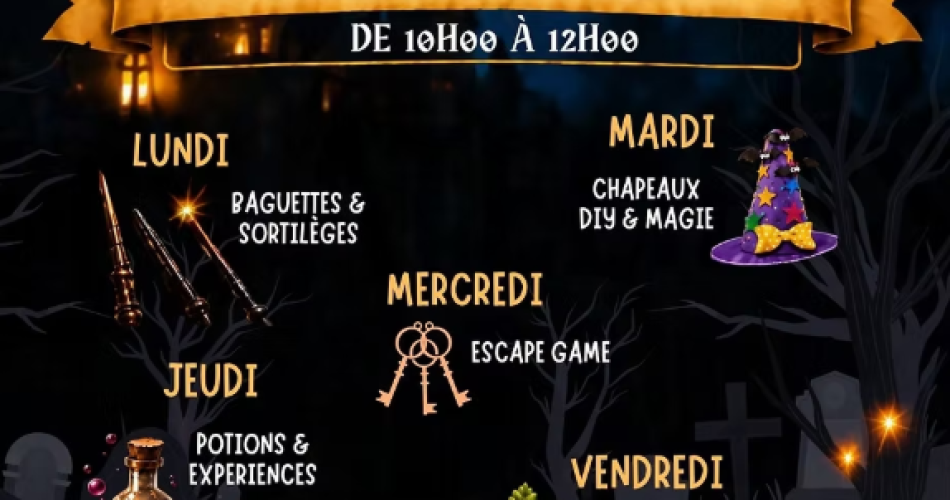 Halloween : Les ateliers magiques@MJC Carpentras