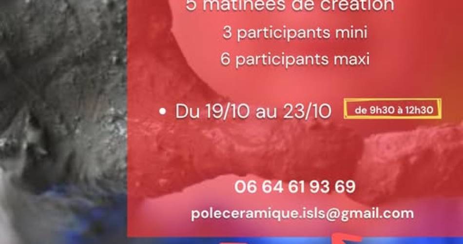 Stage céramique pour les enfants@Pôle céramique ISS