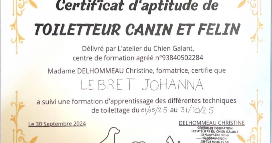Atouts Poils - Toiletteur canin & félin@LEBRET