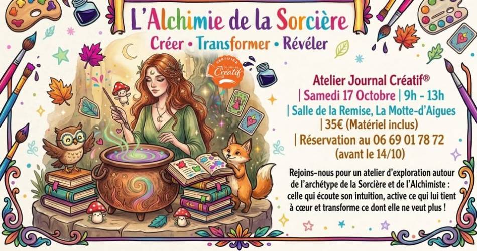 Atelier journal créatif à la Motte-d'Aigues.@Atelier journal créatif à la Motte-d'Aigues._La Motte-d'Aigues