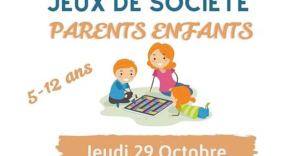 Animation jeux de société parents enfants@Médiathèque ISS