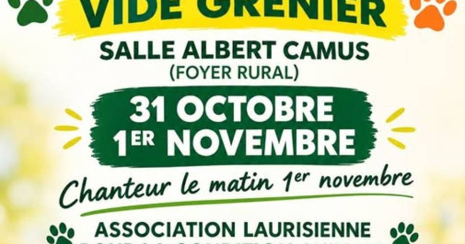 Vide grenier pour la cause animale@ALCA