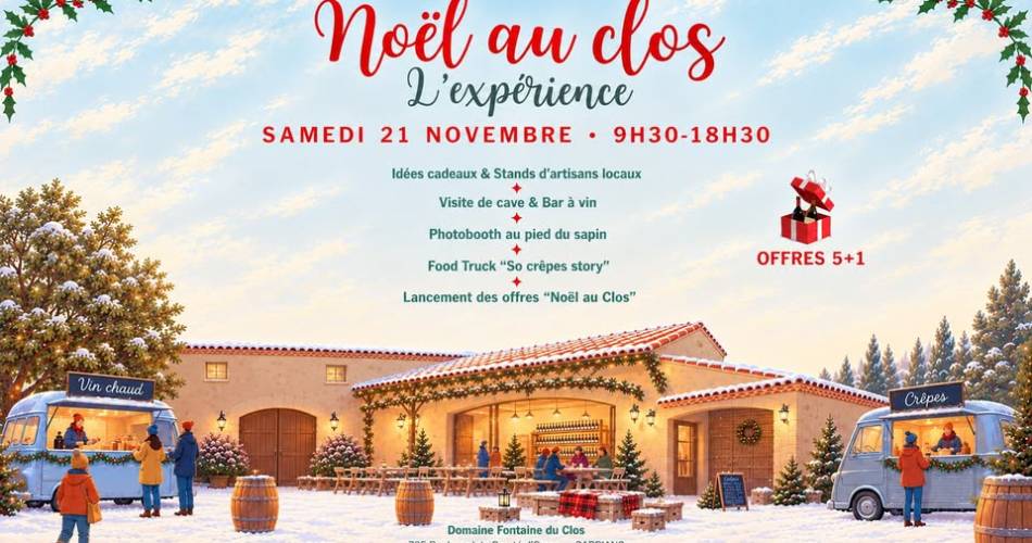 Noël au Clos 2026 : Journée de lancement@Fontaine du Clos