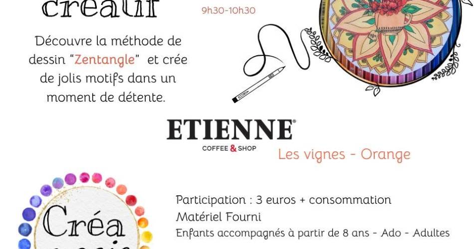 Atelier créatif chez Étienne coffee & shop@© Créamagie